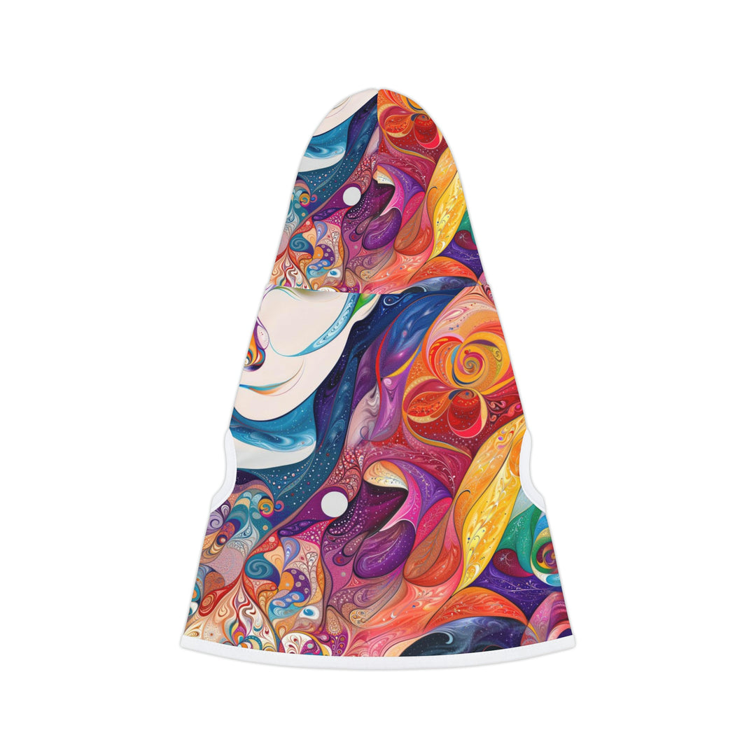 Psychedelic Dream Faces - Pet Hoodie - Pets - g(0D·IO) - XXS - Black Rib -