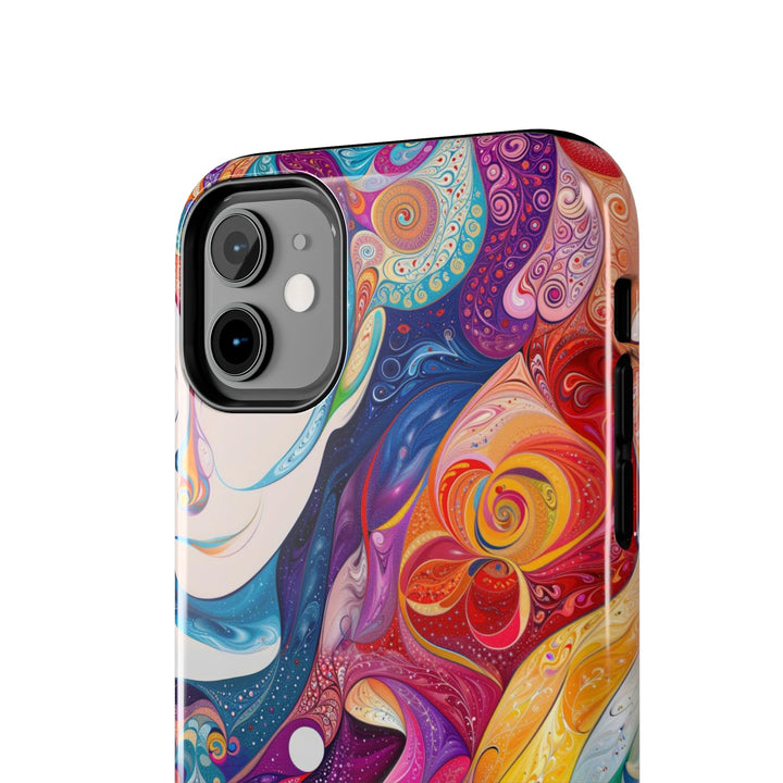 Psychedelic Dream Faces - Tough Phone Case - Phone Case - g(0D·IO) - iPhone 13 Mini - -