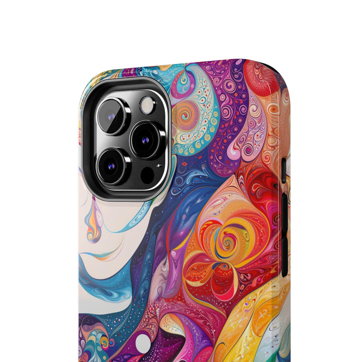 Psychedelic Dream Faces - Tough Phone Case - Phone Case - g(0D·IO) - iPhone 13 Mini - -