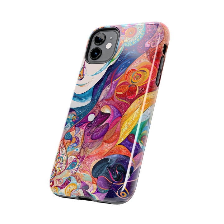 Psychedelic Dream Faces - Tough Phone Case - Phone Case - g(0D·IO) - iPhone 13 Mini - -