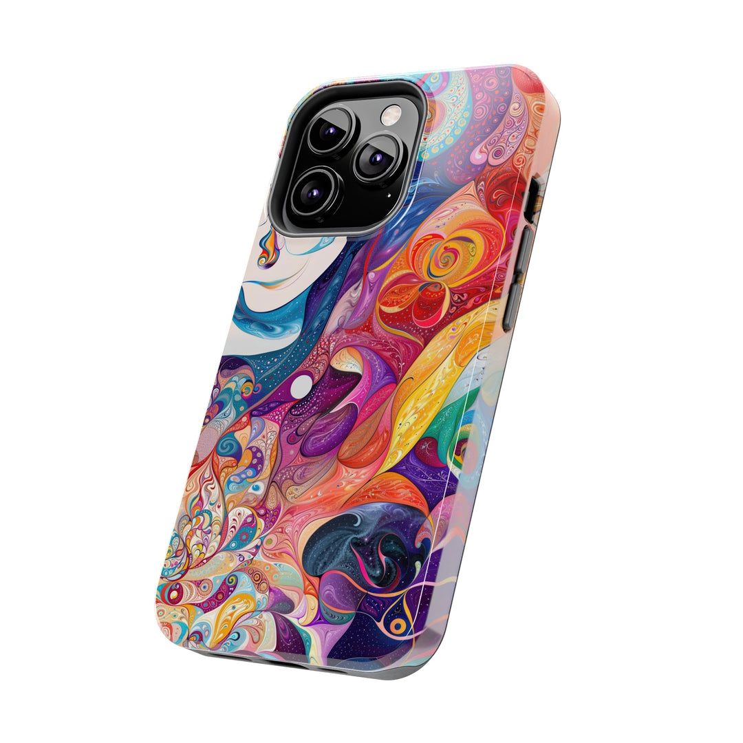 Psychedelic Dream Faces - Tough Phone Case - Phone Case - g(0D·IO) - iPhone 13 Mini - -