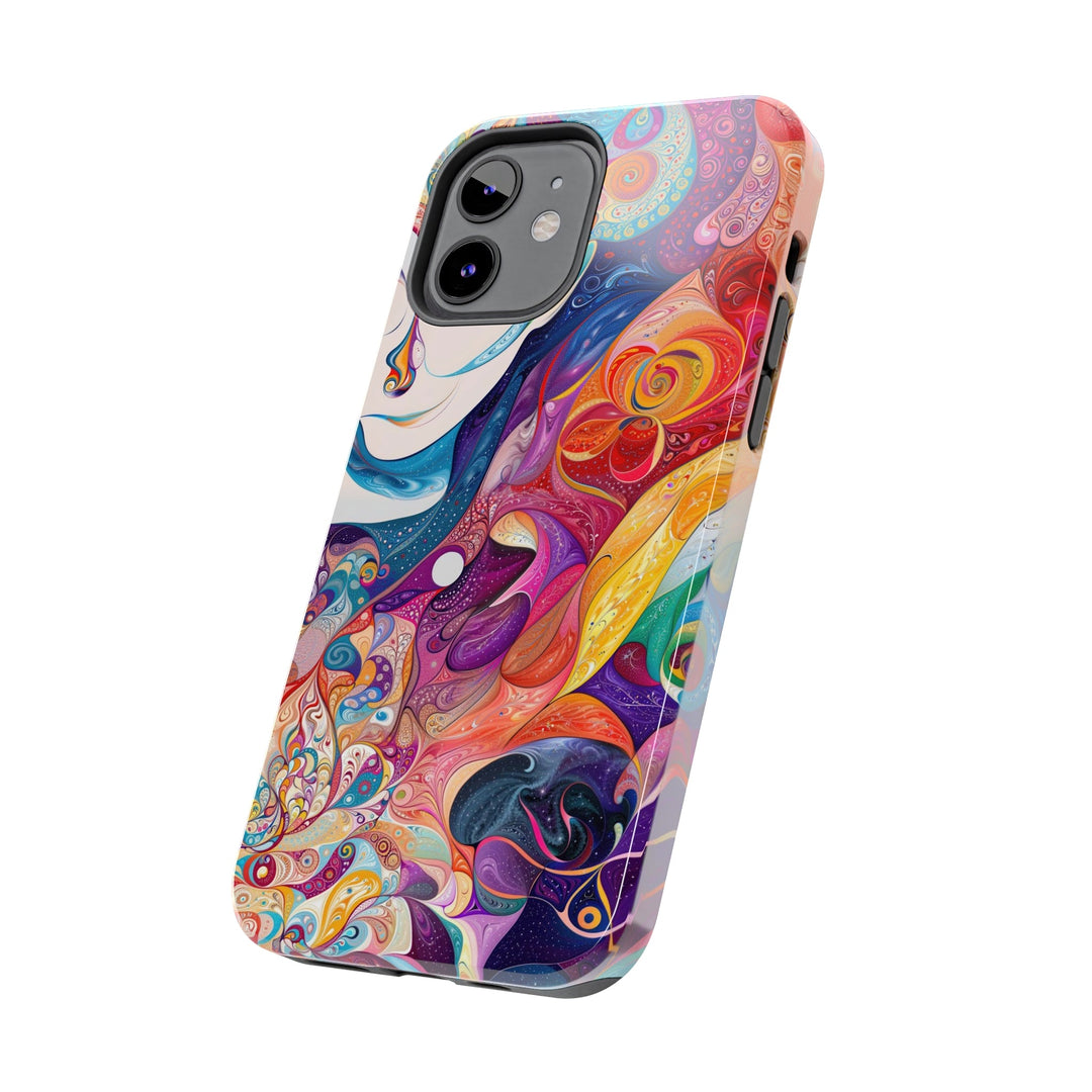 Psychedelic Dream Faces - Tough Phone Case - Phone Case - g(0D·IO) - iPhone 13 Mini - -