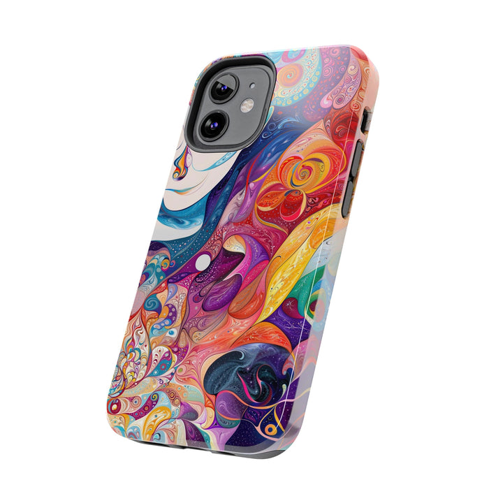 Psychedelic Dream Faces - Tough Phone Case - Phone Case - g(0D·IO) - iPhone 13 Mini - -