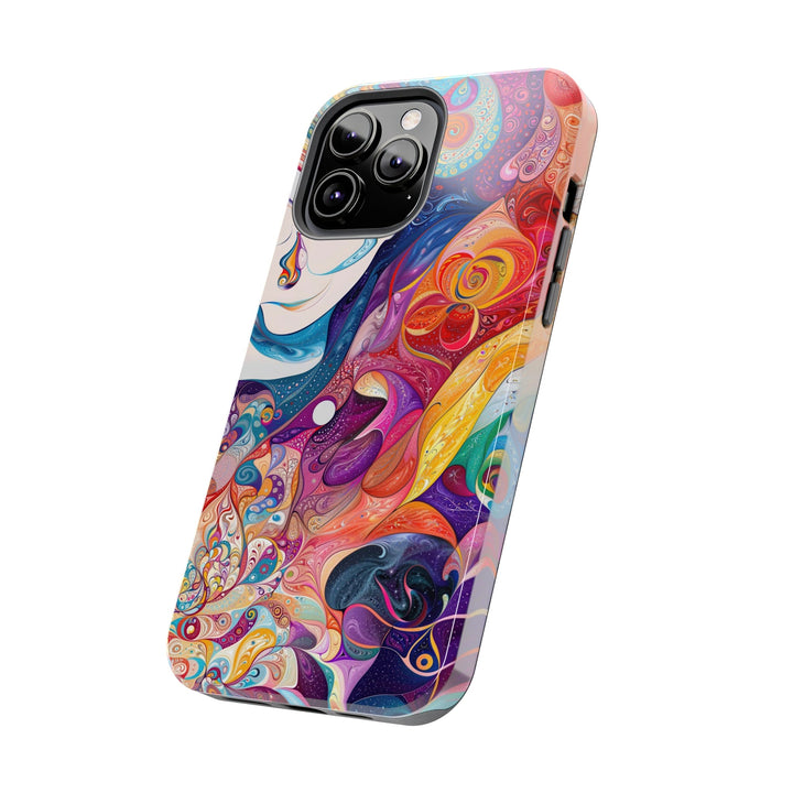 Psychedelic Dream Faces - Tough Phone Case - Phone Case - g(0D·IO) - iPhone 13 Mini - -