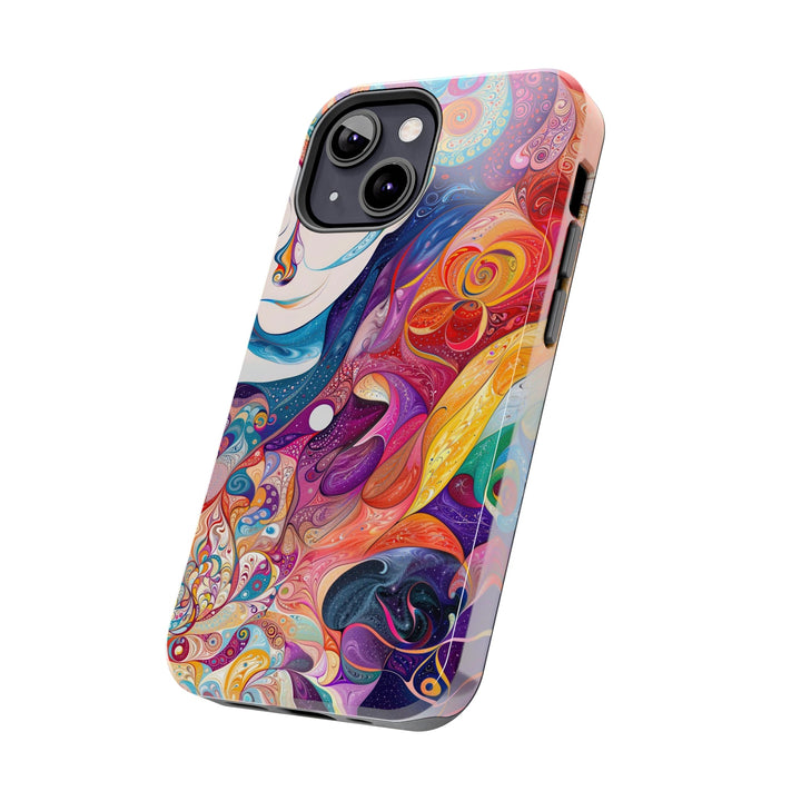 Psychedelic Dream Faces - Tough Phone Case - Phone Case - g(0D·IO) - iPhone 13 Mini - -