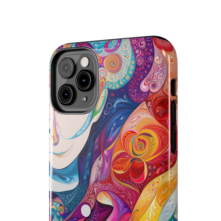 Psychedelic Dream Faces - Tough Phone Case - Phone Case - g(0D·IO) - iPhone 13 Mini - -