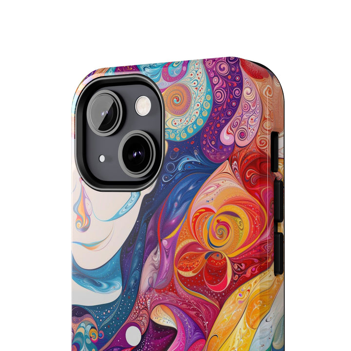 Psychedelic Dream Faces - Tough Phone Case - Phone Case - g(0D·IO) - iPhone 13 Mini - -