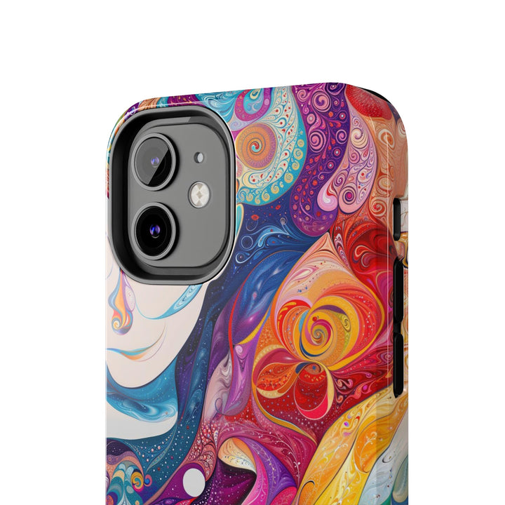 Psychedelic Dream Faces - Tough Phone Case - Phone Case - g(0D·IO) - iPhone 13 Mini - -