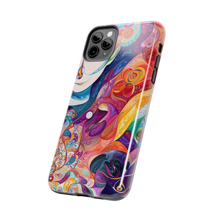 Psychedelic Dream Faces - Tough Phone Case - Phone Case - g(0D·IO) - iPhone 13 Mini - -