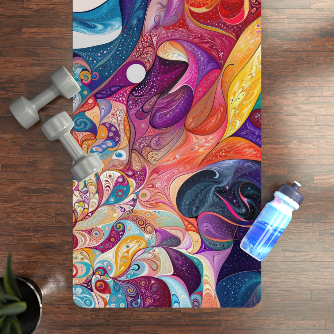 Psychedelic Dream Faces - Yoga Mat - Home Decor - g(0D·IO) - 24” x 68” - -