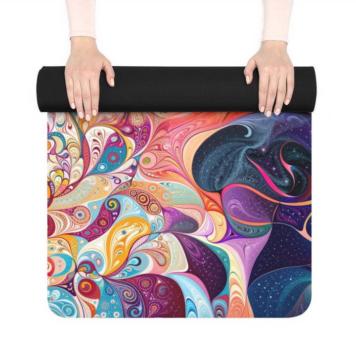 Psychedelic Dream Faces - Yoga Mat - Home Decor - g(0D·IO) - 24” x 68” - -