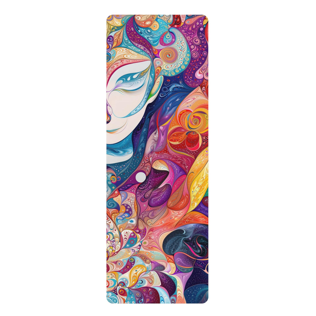 Psychedelic Dream Faces - Yoga Mat - Home Decor - g(0D·IO) - 24” x 68” - -