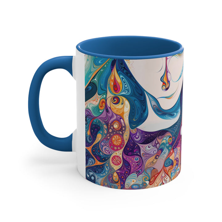 Psychedelic Dreamy Harmony - Accent Coffee Mug - Mug - g(0D·IO) - Pink - 11oz -