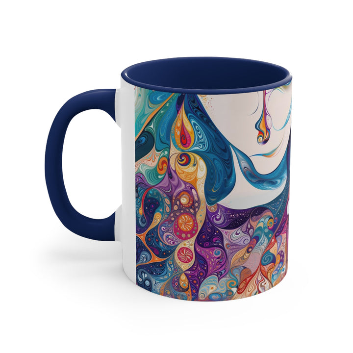 Psychedelic Dreamy Harmony - Accent Coffee Mug - Mug - g(0D·IO) - Pink - 11oz -