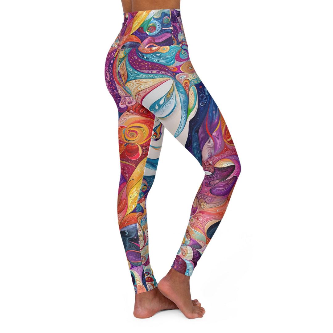 Psychedelic Dreamy Harmony - High Waisted AOP Yoga Leggings - All Over Prints - g(0D·IO) - XS - -