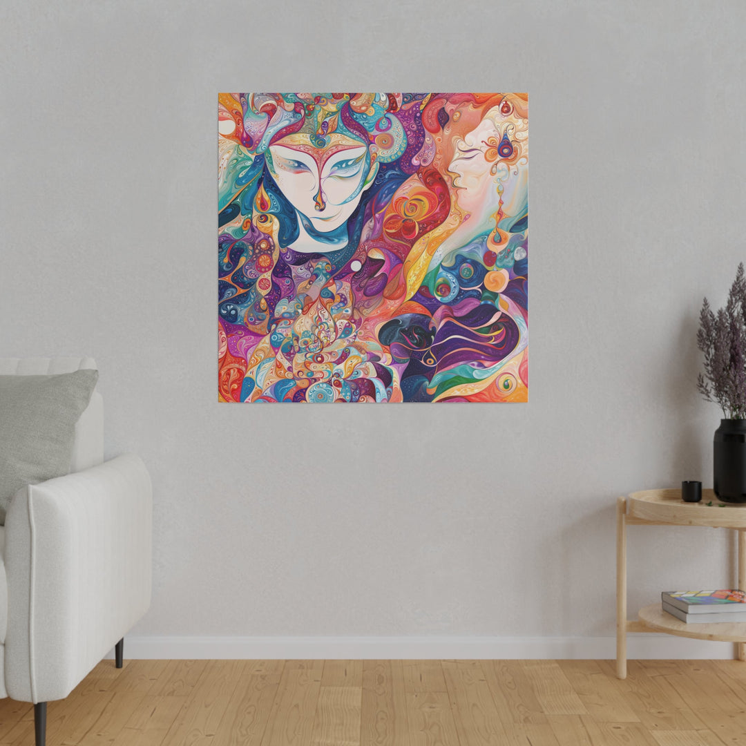 Psychedelic Dreamy Harmony - Matte Canvas - Canvas - g(0D·IO) - 32" x 32" (Square) - 0.75'' -