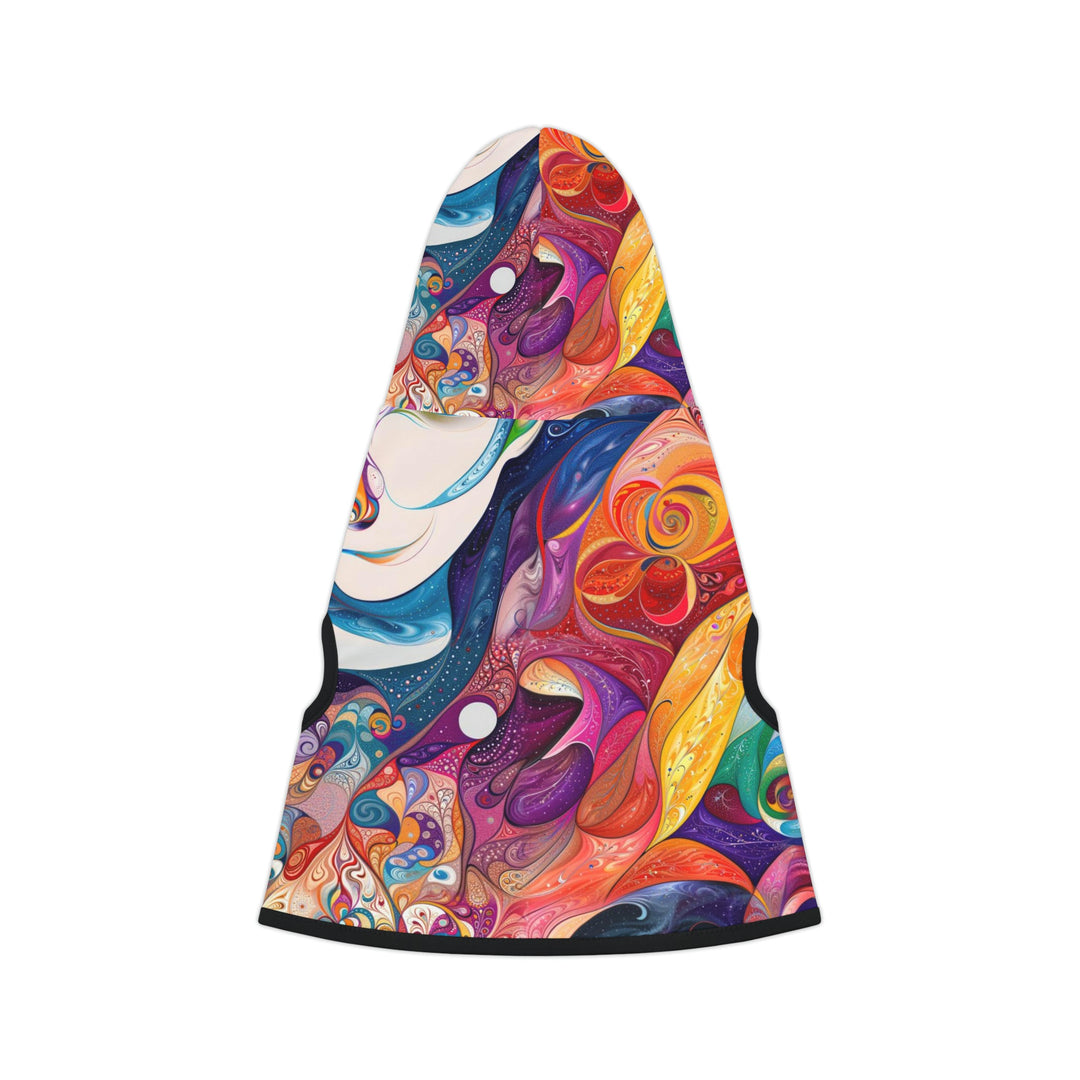 Psychedelic Dreamy Harmony - Pet Hoodie - Pets - g(0D·IO) - XXS - Black Rib -