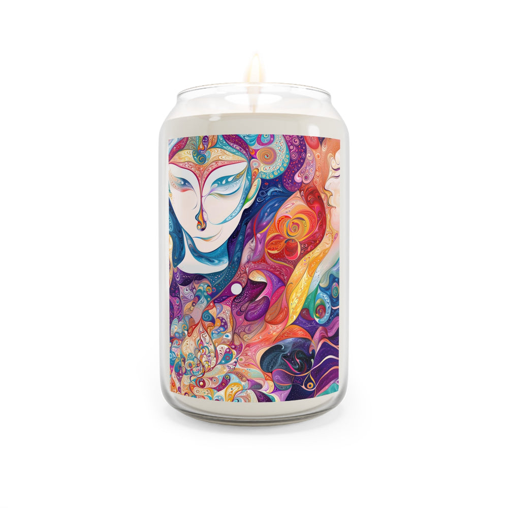 Psychedelic Dreamy Harmony - Scented Candle - Home Decor - g(0D·IO) - Sea Breeze - 13.75oz -