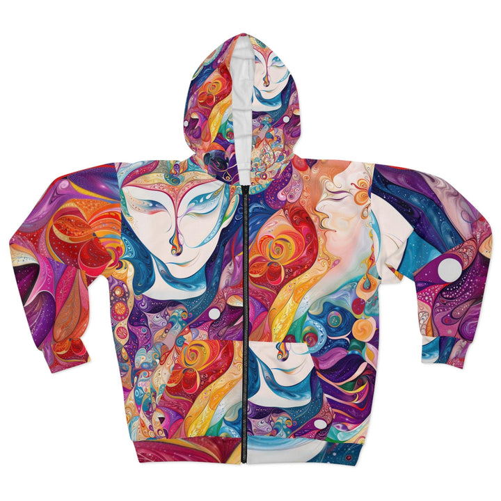 Psychedelic Dreamy Harmony - Unisex Zip Hoodie - All Over Prints - g(0D·IO) - XS - -