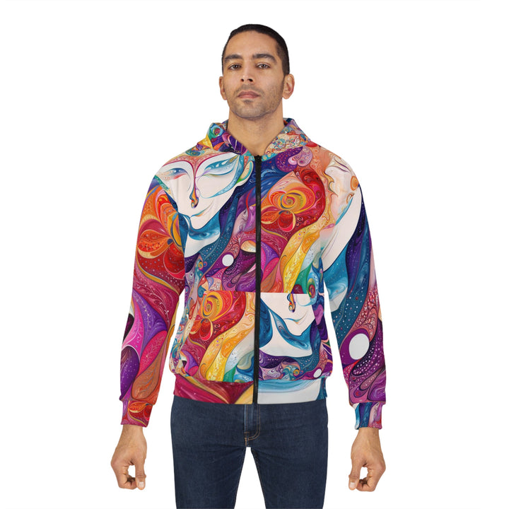 Psychedelic Dreamy Harmony - Unisex Zip Hoodie - All Over Prints - g(0D·IO) - XS - -