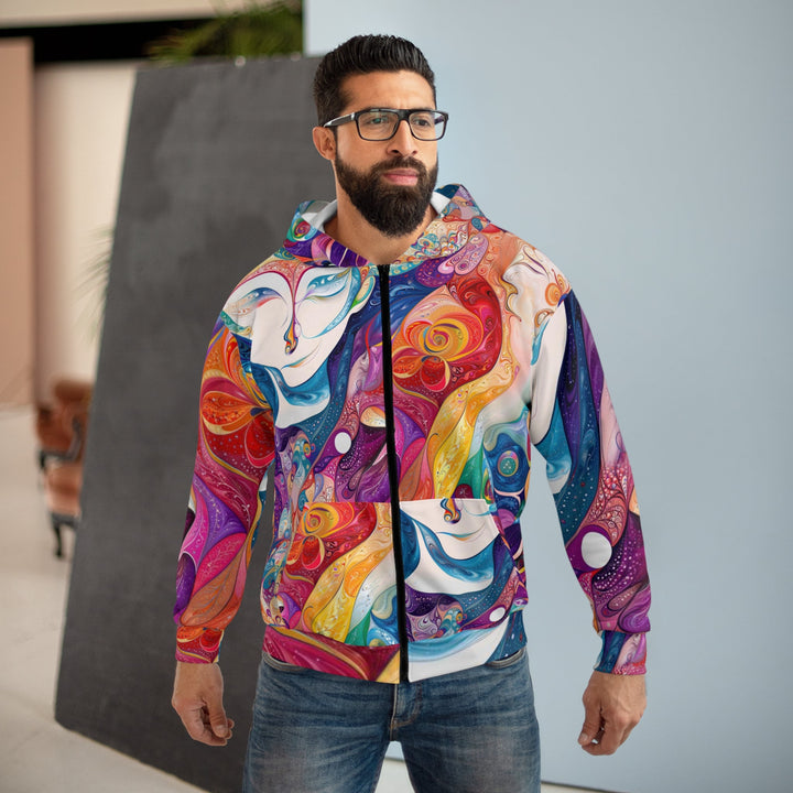 Psychedelic Dreamy Harmony - Unisex Zip Hoodie - All Over Prints - g(0D·IO) - XS - -