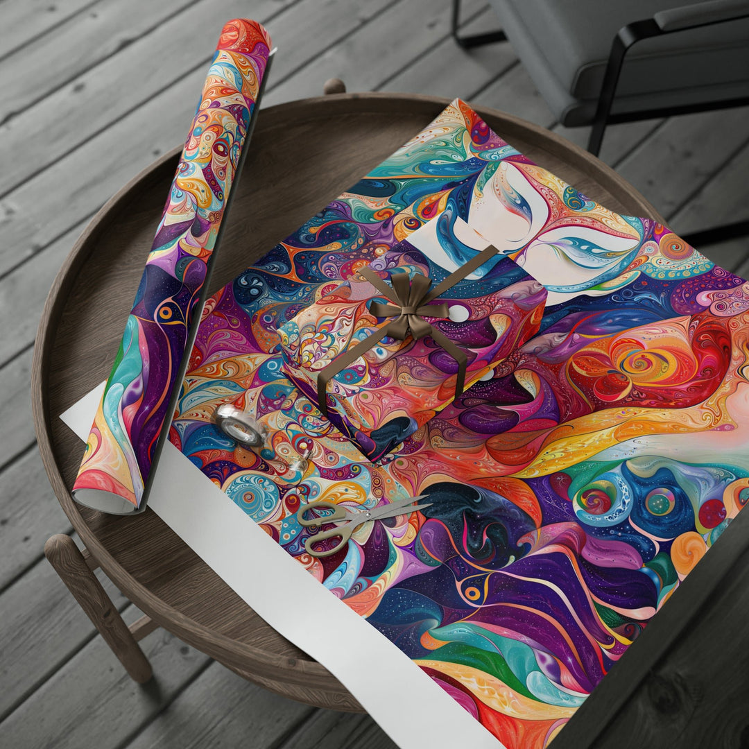 Psychedelic Dreamy Harmony - Wrapping Paper - Home Decor - g(0D·IO) - 30'' x 72'' - Matte -