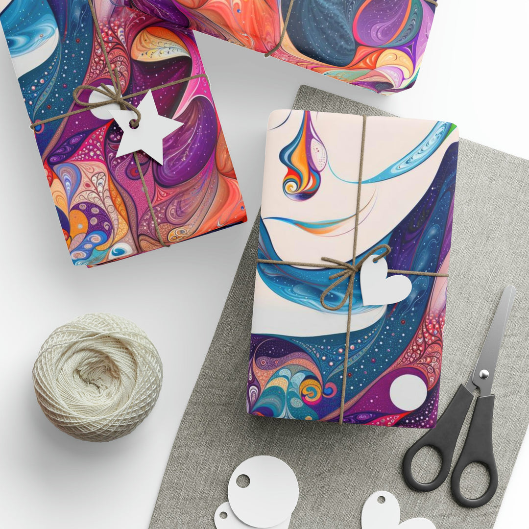 Psychedelic Dreamy Harmony - Wrapping Paper - Home Decor - g(0D·IO) - 30'' x 72'' - Matte -