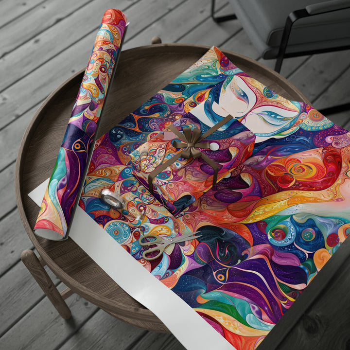 Psychedelic Dreamy Harmony - Wrapping Paper - Home Decor - g(0D·IO) - 30'' x 72'' - Matte -