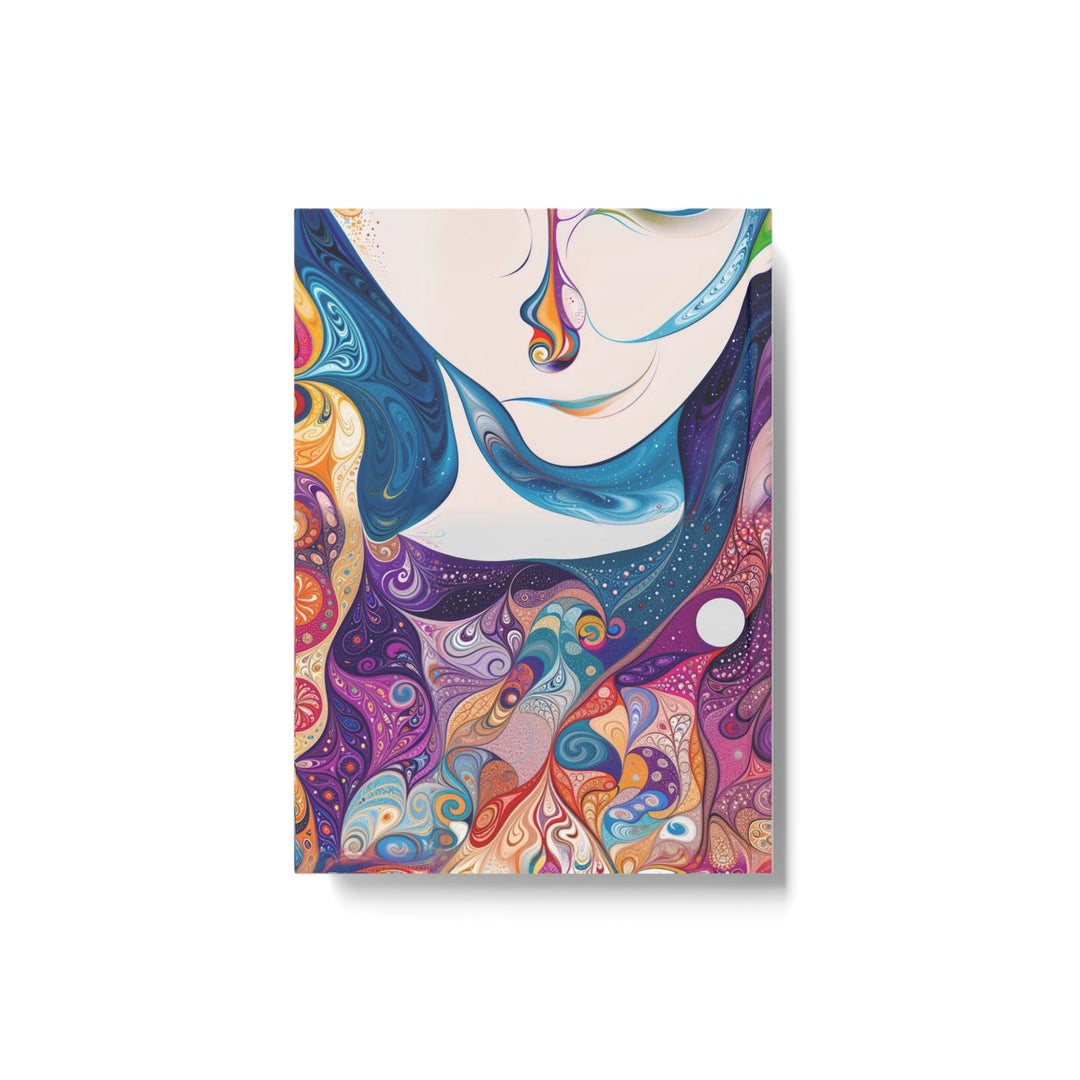 Psychedelic Dreamy Portraits - Hard Backed Journal - Paper products - g(0D·IO) - Graph - A5 - White