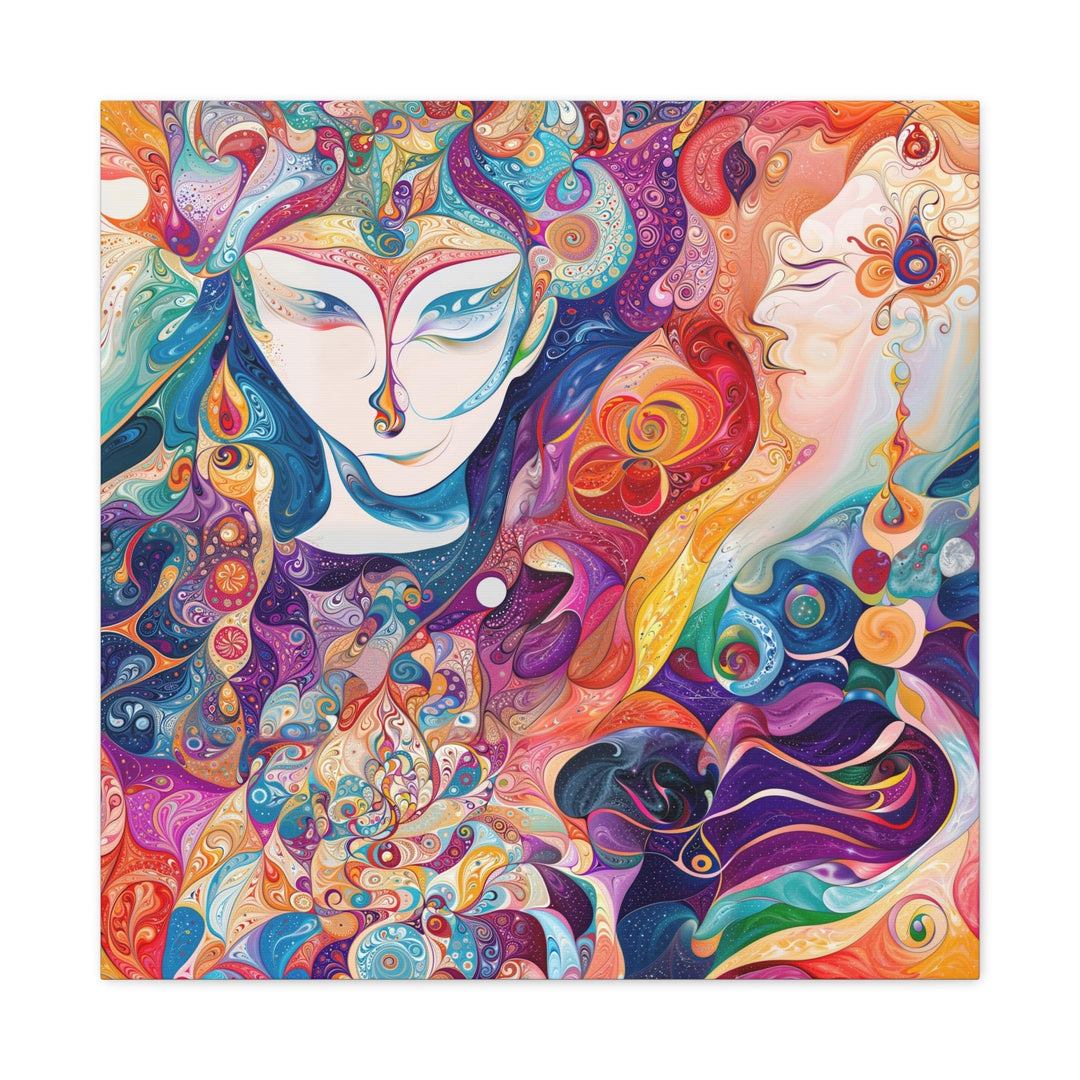 Psychedelic Dreamy Portraits - Matte Canvas Print 1.25" - Canvas - g(0D·IO) - 24″ x 24″ - 1.25" -