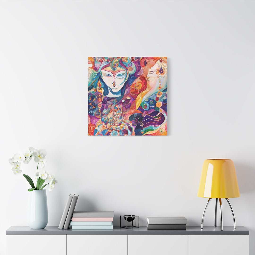 Psychedelic Dreamy Portraits - Matte Canvas Print 1.25" - Canvas - g(0D·IO) - 36" x 36" - 1.25" -