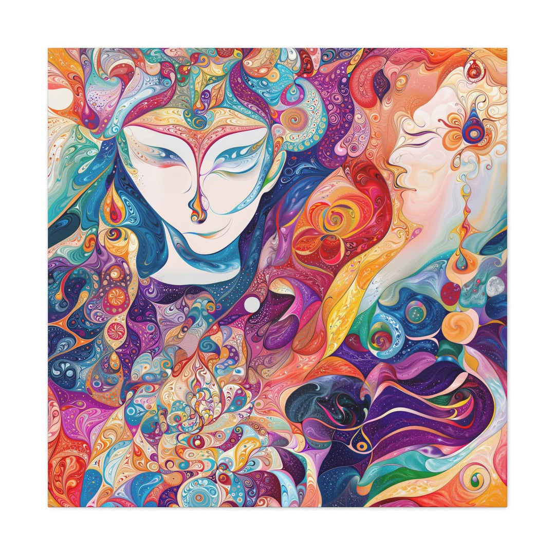 Psychedelic Dreamy Portraits - Matte Canvas Print 1.25" - Canvas - g(0D·IO) - 36" x 36" - 1.25" -