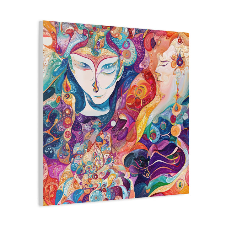 Psychedelic Dreamy Portraits - Matte Canvas Print 1.25" - Canvas - g(0D·IO) - 36" x 36" - 1.25" -