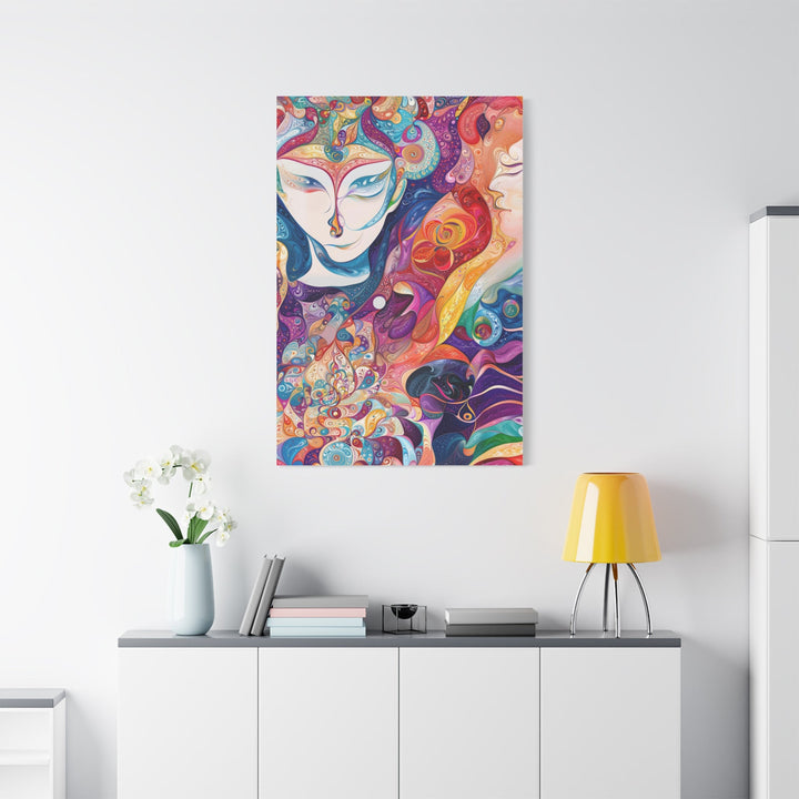 Psychedelic Dreamy Portraits - Matte Canvas Print 1.25" - Canvas - g(0D·IO) - 36" x 36" - 1.25" -