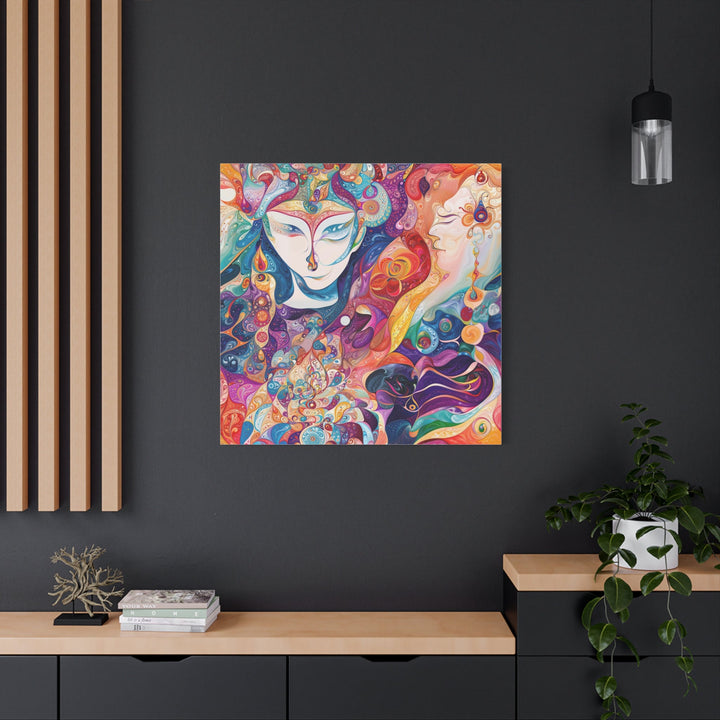 Psychedelic Dreamy Portraits - Matte Canvas Print 1.25" - Canvas - g(0D·IO) - 36" x 36" - 1.25" -