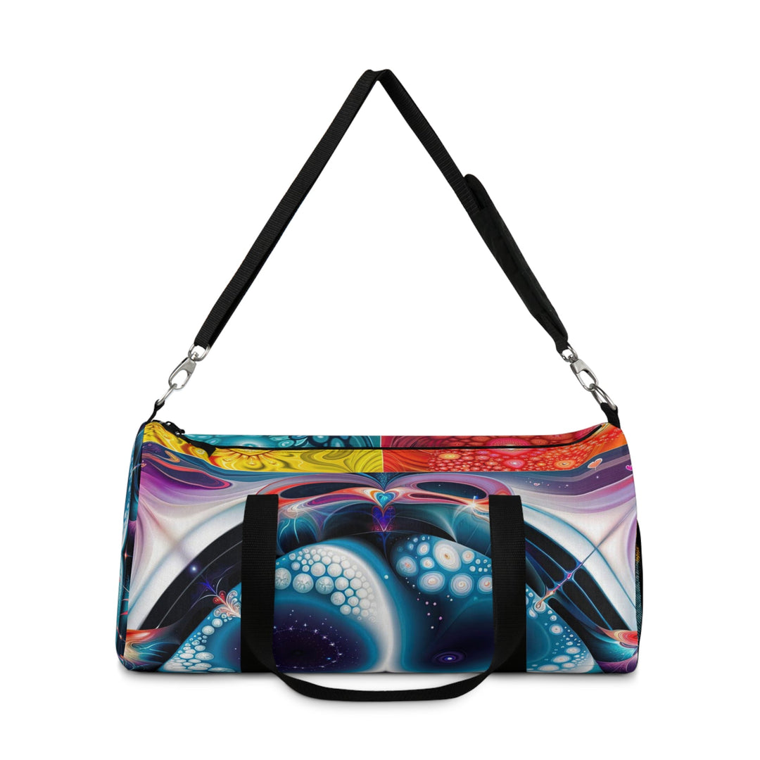 Psychedelic Fractal Blossom - Duffle Bag - Bags - g(0D·IO) - Large - -