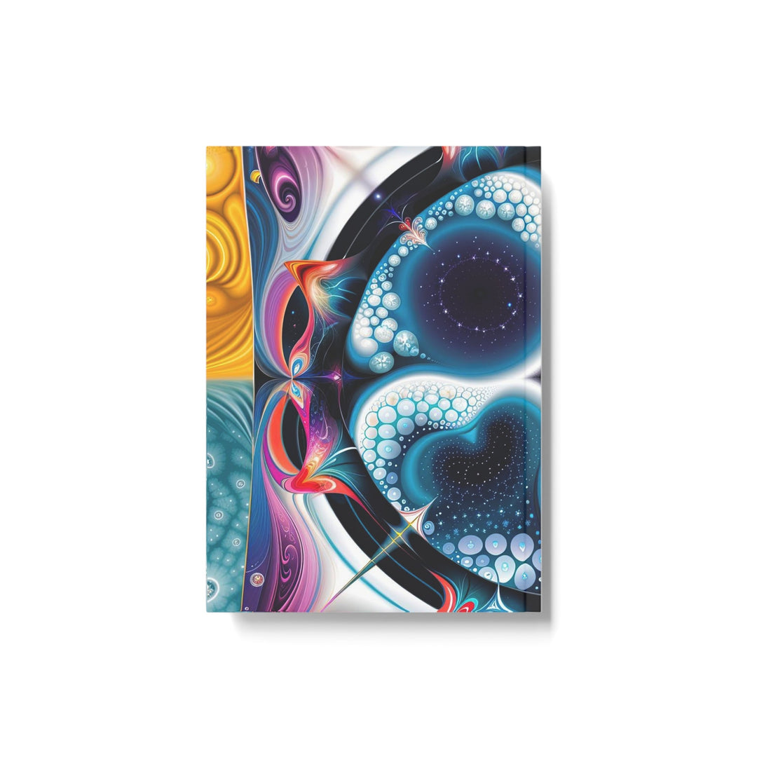 Psychedelic Fractal Blossom - Hard Backed Journal - Paper products - g(0D·IO) - Graph - A5 - White