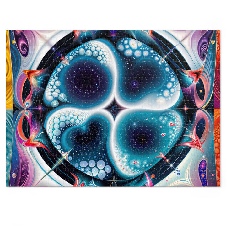 Psychedelic Fractal Blossom - Jigsaw Puzzle (100, 252, 500, 1000 pieces) - Puzzle - g(0D·IO) - 20.5" × 15" (500 pcs) - -