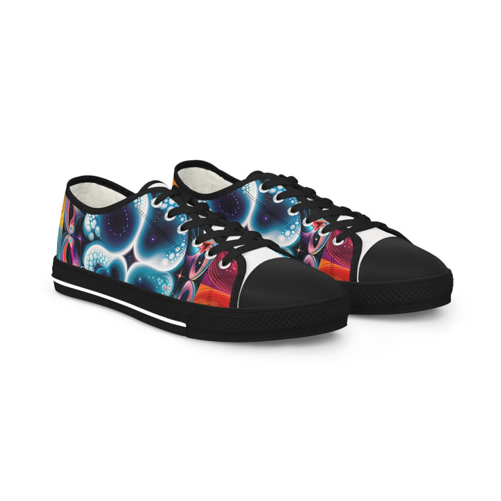 Psychedelic Fractal Blossom - Men's Lowtop Sneakers - Shoes - g(0D·IO) - US 5 - Black sole -