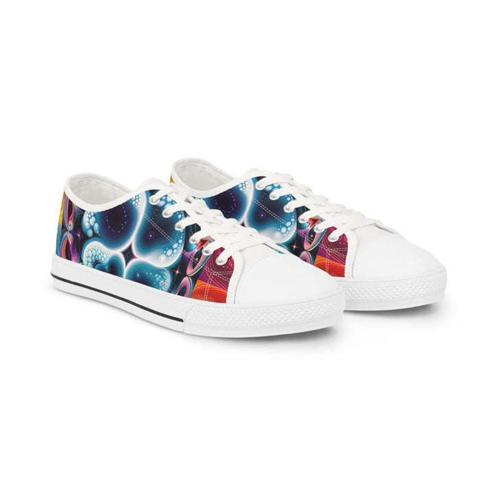 Psychedelic Fractal Blossom - Men's Lowtop Sneakers - Shoes - g(0D·IO) - US 5 - White sole -