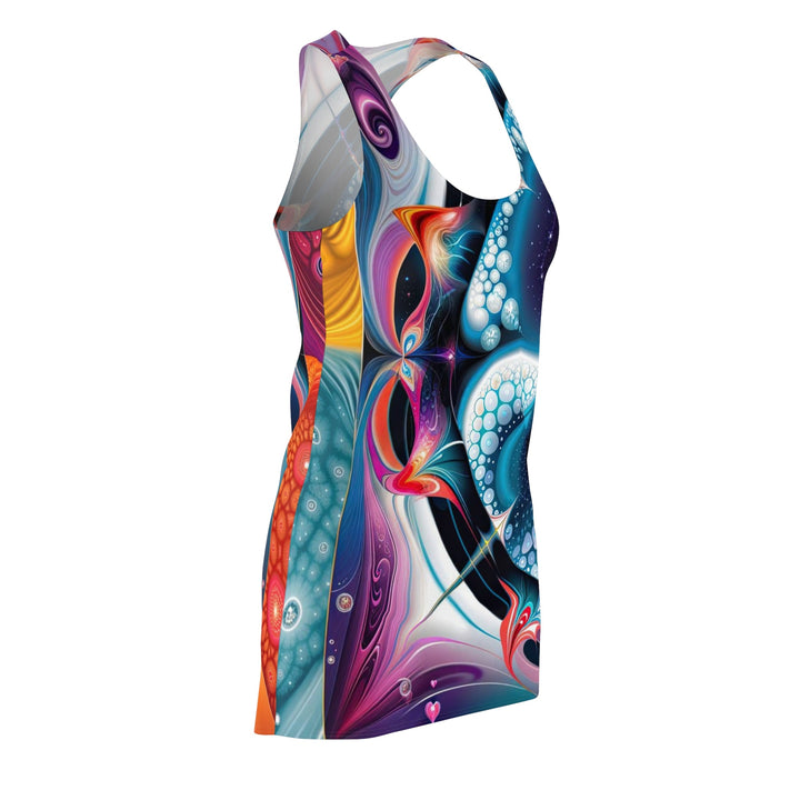 Psychedelic Fractal Blossom - Racerback Dress - All Over Prints - g(0D·IO) - XS - -