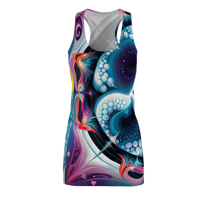 Psychedelic Fractal Blossom - Racerback Dress - All Over Prints - g(0D·IO) - XS - -
