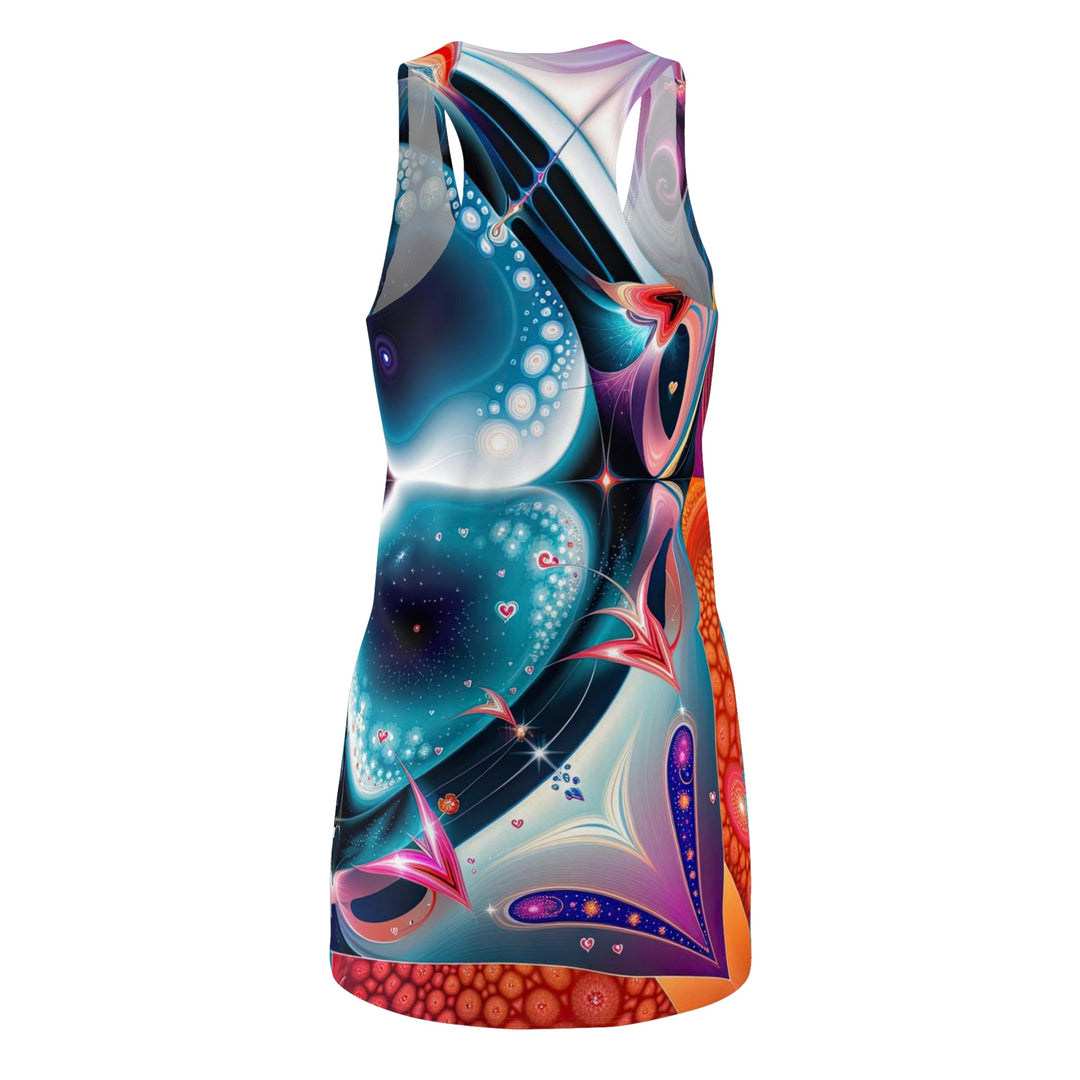 Psychedelic Fractal Blossom - Racerback Dress - All Over Prints - g(0D·IO) - XS - -