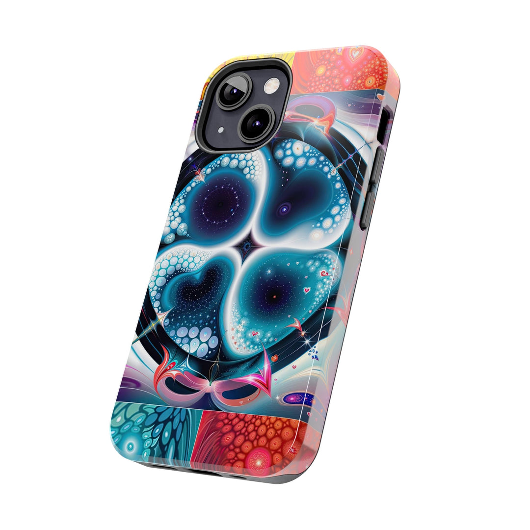 Psychedelic Fractal Blossom - Tough Phone Case - Phone Case - g(0D·IO) - iPhone 13 Mini - -