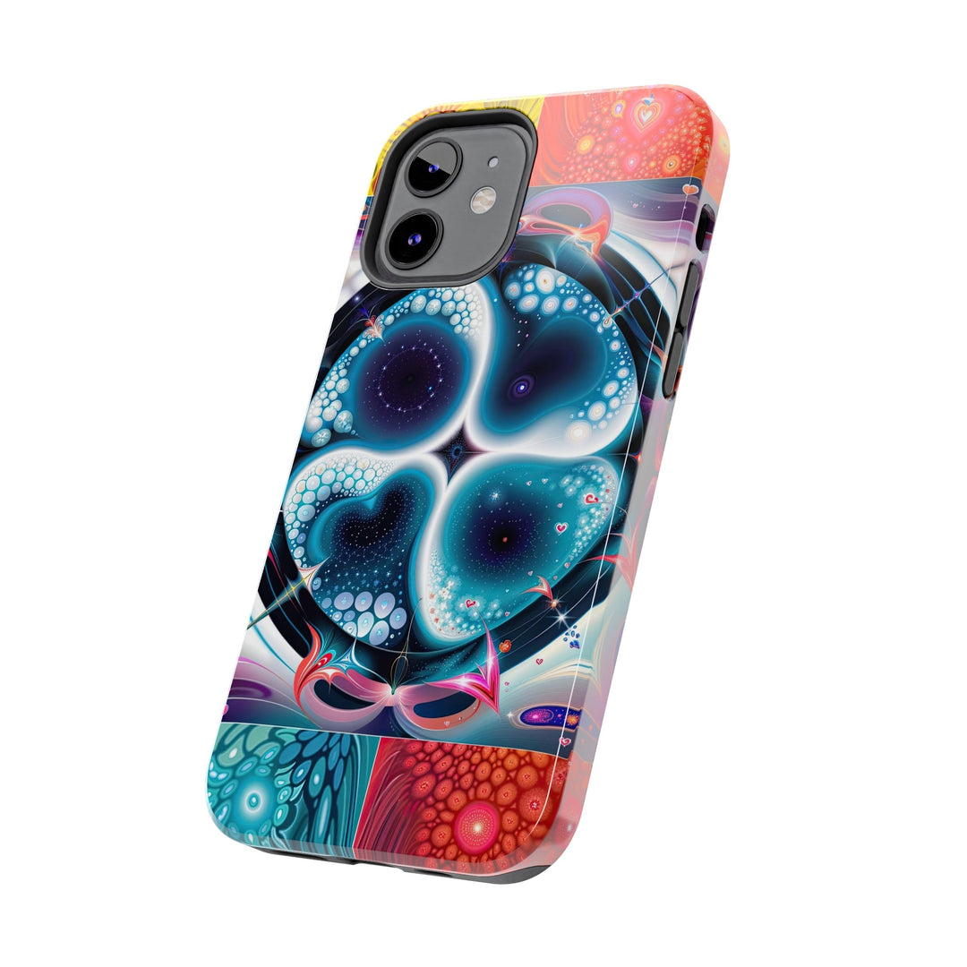 Psychedelic Fractal Blossom - Tough Phone Case - Phone Case - g(0D·IO) - iPhone 13 Mini - -