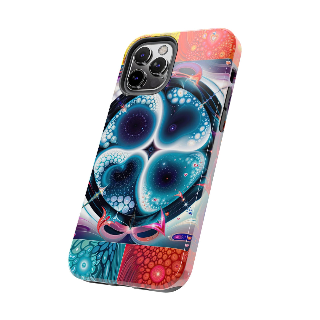 Psychedelic Fractal Blossom - Tough Phone Case - Phone Case - g(0D·IO) - iPhone 13 Mini - -