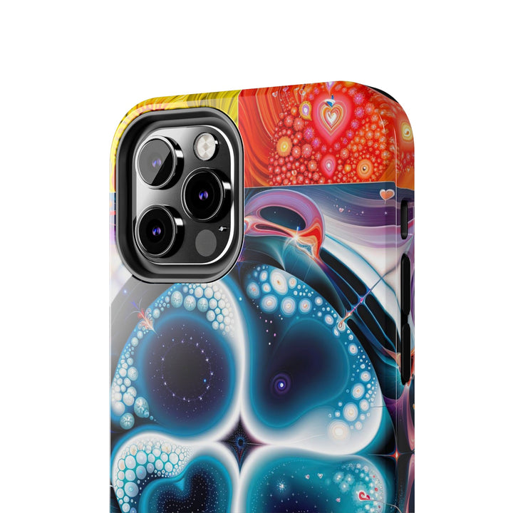 Psychedelic Fractal Blossom - Tough Phone Case - Phone Case - g(0D·IO) - iPhone 13 Mini - -