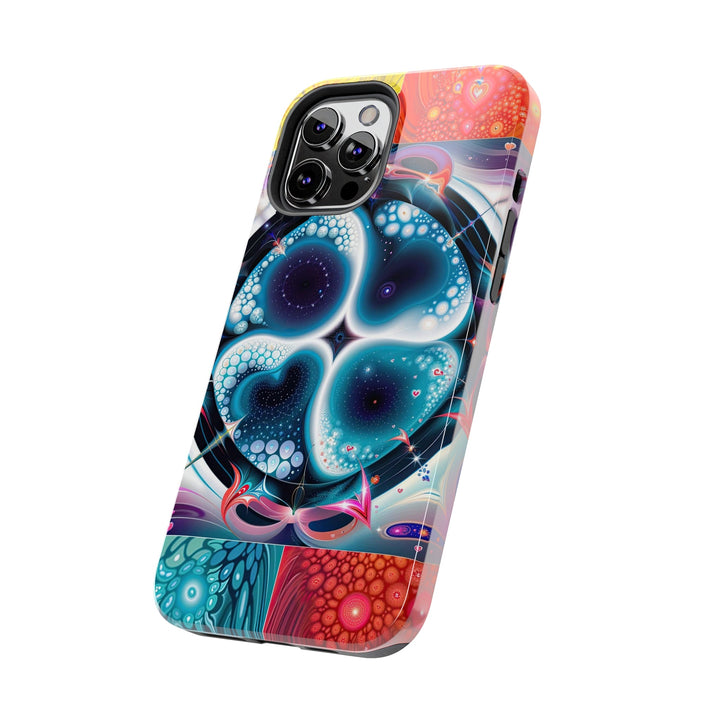 Psychedelic Fractal Blossom - Tough Phone Case - Phone Case - g(0D·IO) - iPhone 13 Mini - -