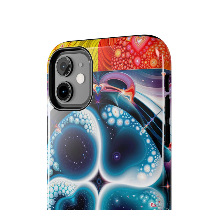 Psychedelic Fractal Blossom - Tough Phone Case - Phone Case - g(0D·IO) - iPhone 13 Mini - -