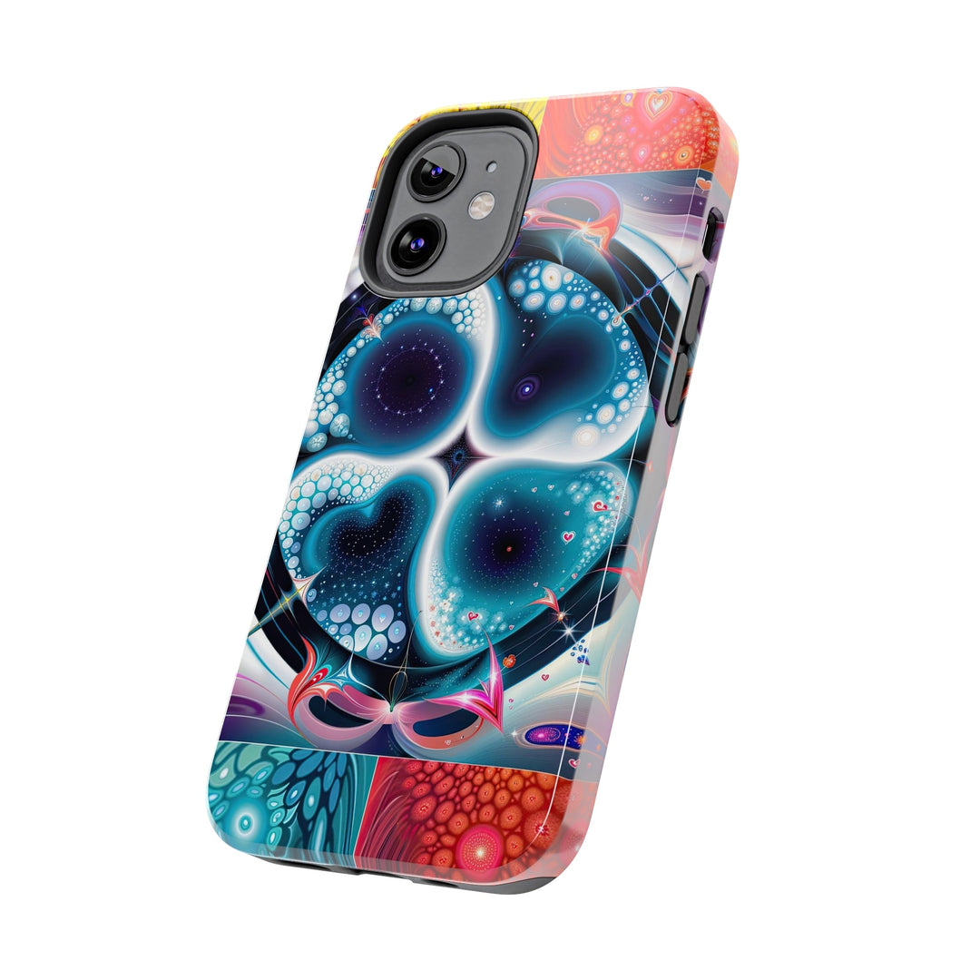 Psychedelic Fractal Blossom - Tough Phone Case - Phone Case - g(0D·IO) - iPhone 13 Mini - -